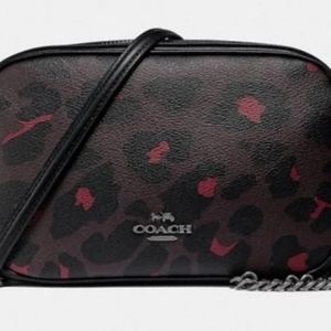 Coach Isla black/oxblood crossbody